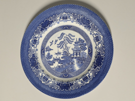 Engels blauw English Ironstone Tableware EIT Old Willow groot rond bord 28,5 cm
