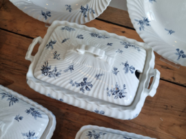 Petrus Regout Riva donker blauw compleet servies 8-personen