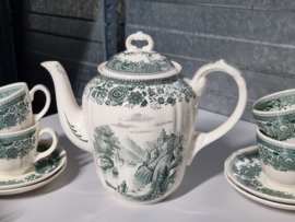 Villeroy en Boch Burgenland groen Koffieservies 8-pers.