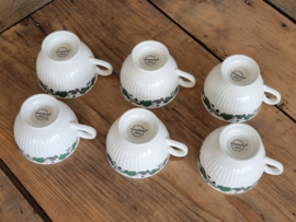 Wedgwood Stratford set 6x Thee Kop en schotel 8 cm