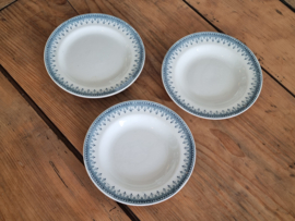 Petrus Regout decor Bordure groen set van 3x Bordje 16 cm
