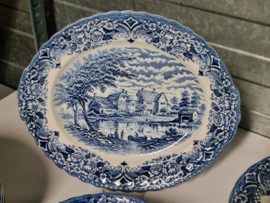 Engels blauw Grindley Homeland serviesset 26 delig