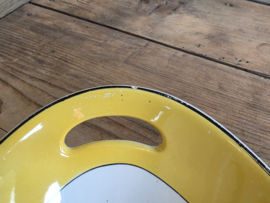 Societe Ceramique Christiania geel Broodschaal