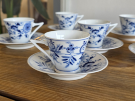 Zwiebelmuster Huttensteinach Set 6x espresso kop en schotel