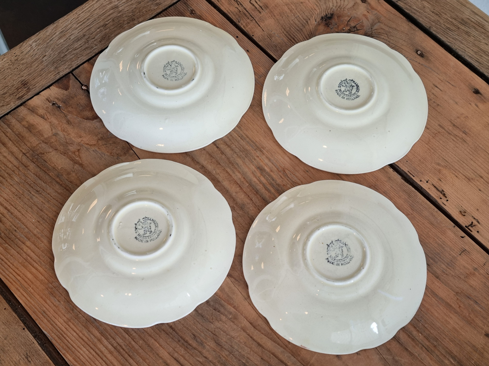 Apart Boerenbont Societe Ceramique decor Triumph Set 4x kop en schotel