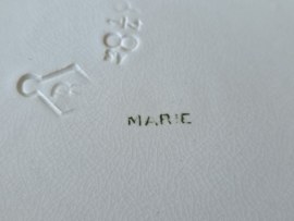 Petrus Regout Marie set 4x dinerbord 23,5 cm