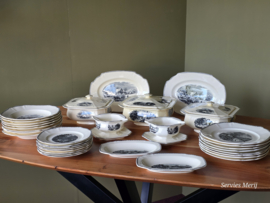 Landschap Zwart Societe Ceramique compleet servies 8 personen