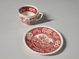 Villeroy en Boch Rusticana rood Koffie Kop en schotel