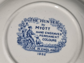 Engels blauw The Hunter by Myott diep bord 23 cm