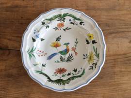 Frans GIEN decor Oiseaux de Paradis diep pasta curry Bord 22 cm