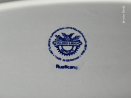 Villeroy en Boch Rusticana blauw rechthoekige schaal 30 cm