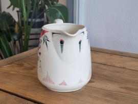 Societe Ceramique Spuitdecor Art Deco groen met roze Kan nr. 2