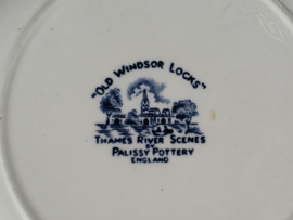 Engels blauw Mix & Match Set 6x ontbijtbord 19,5 - 20,5 cm