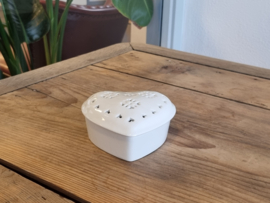 Authentic Leeds Pottery Doosje met deksel (hartje)