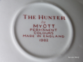 Engels rood The Hunter by Myott Koffie Theeservies 4-personen