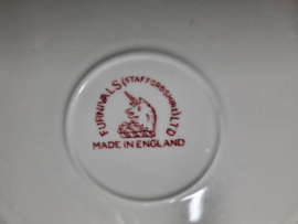 Engels rood Ironstone EIT Ltd England set 6x Kop en schotel
