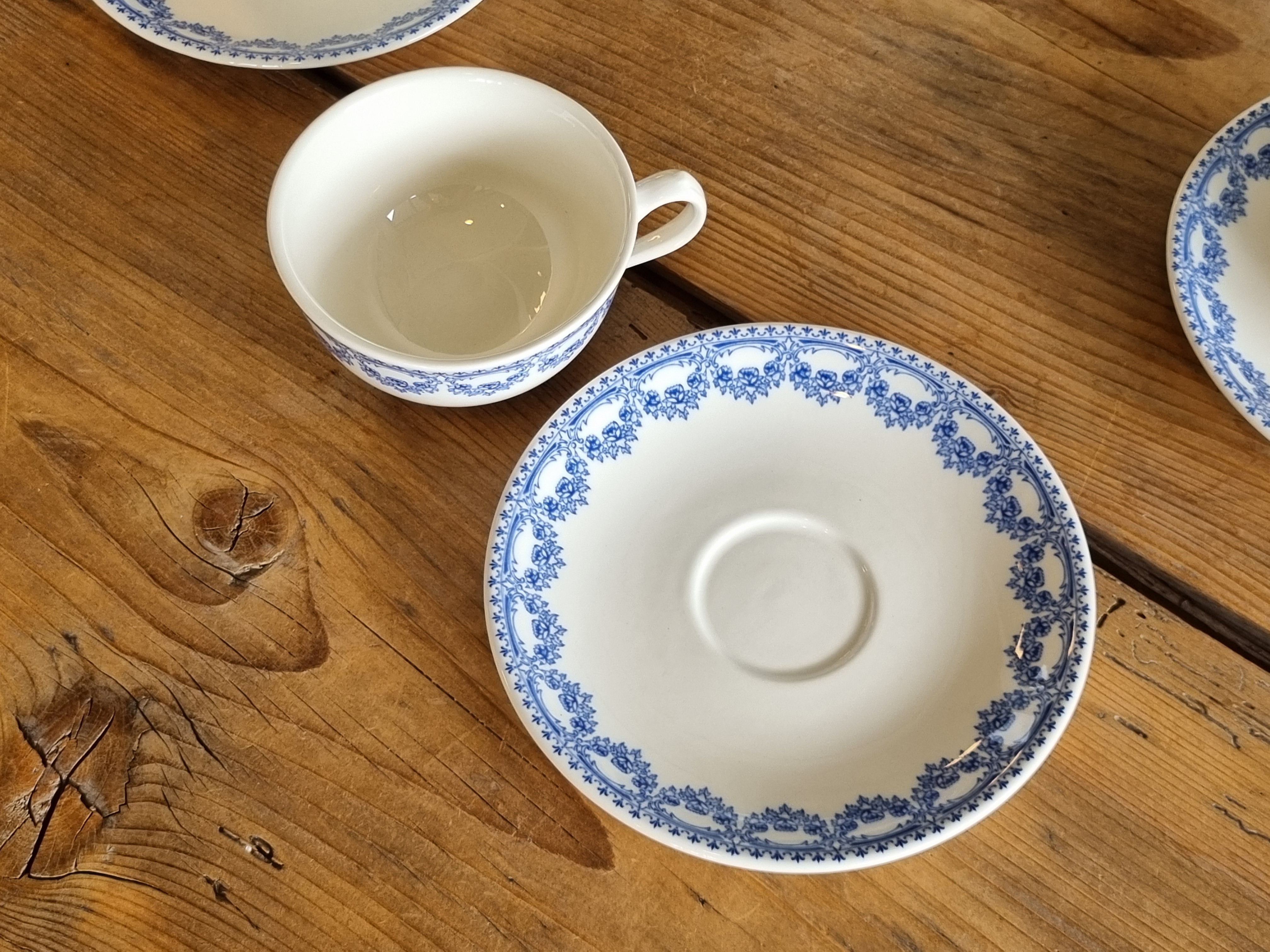 Boch Belgium Carlotta blauw theeservies 6-persoons