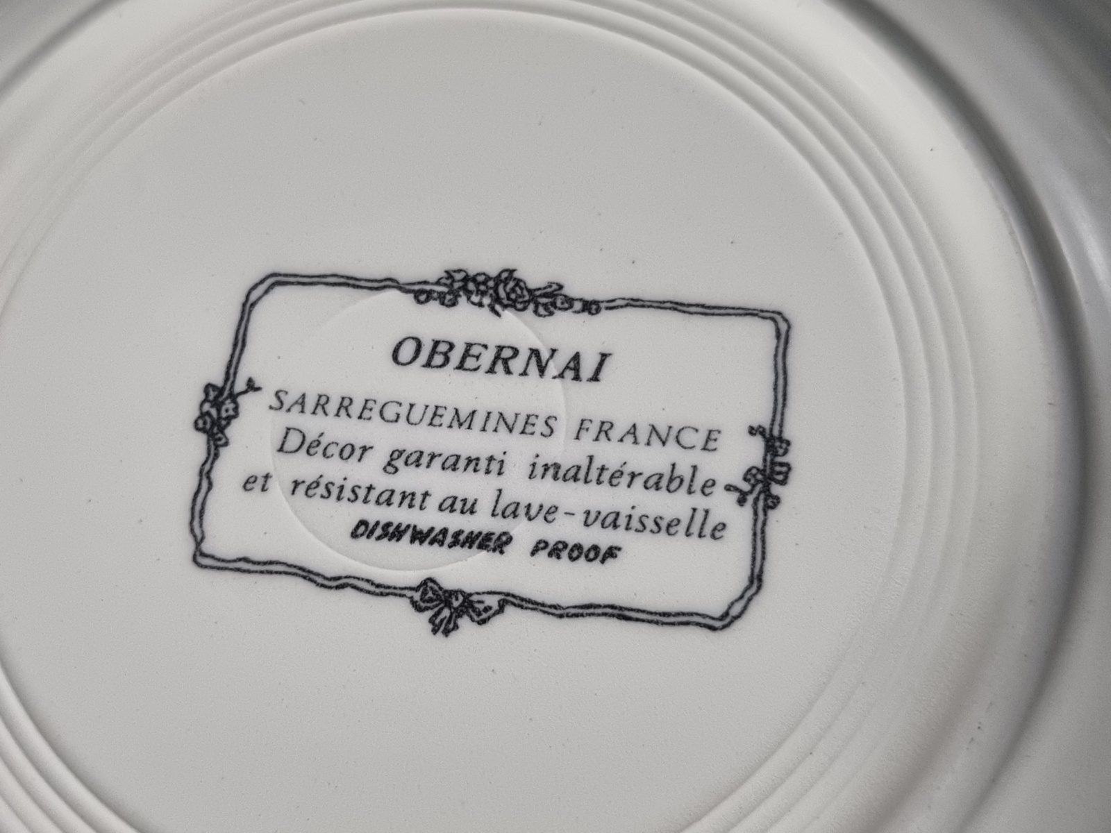 Frans Sarreguemines Obernai Set 6x diepe borden 23 cm