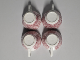 Engels rood Broadhurst The Constable Series set 4x kop en schotel