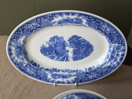 Regout Castillo blauw compleet eetservies 6 personen (rond model)