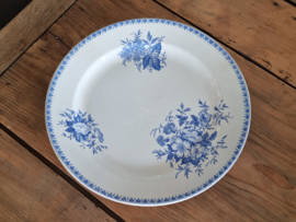 Societe Ceramique decor Dahlia Licht Blauw Pannenkoekenbord | Serveerbord 29,5 cm