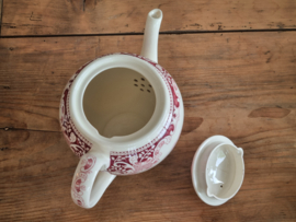 Regout Castillo rood Koffiepot (rond model)