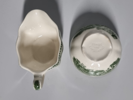 Engels groen Johnson Bros Old Britain Castles roomstel