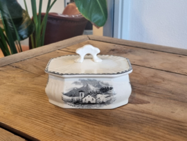 Landschap Zwart Societe Ceramique losse Kap Botervloot (hoekig model)