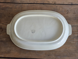 Boerenbont 418 Societe Ceramique set 3x ovale schaal met greepjes