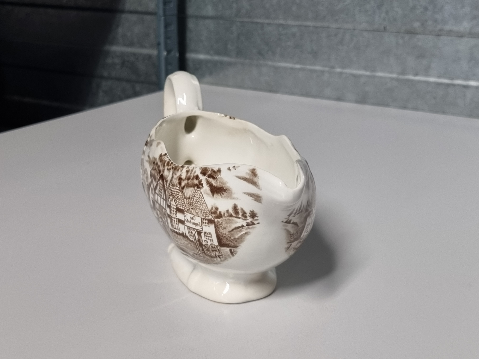 Engels bruin sauskom decor onbekend