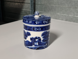 Engels Copeland Spode's Tower blauw Pot met deksel