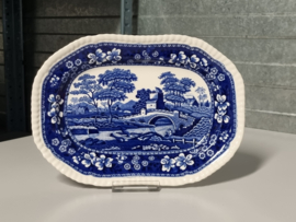 Engels Copeland Spode's Tower blauw Serveerschaal 27 cm (rechthoekig)