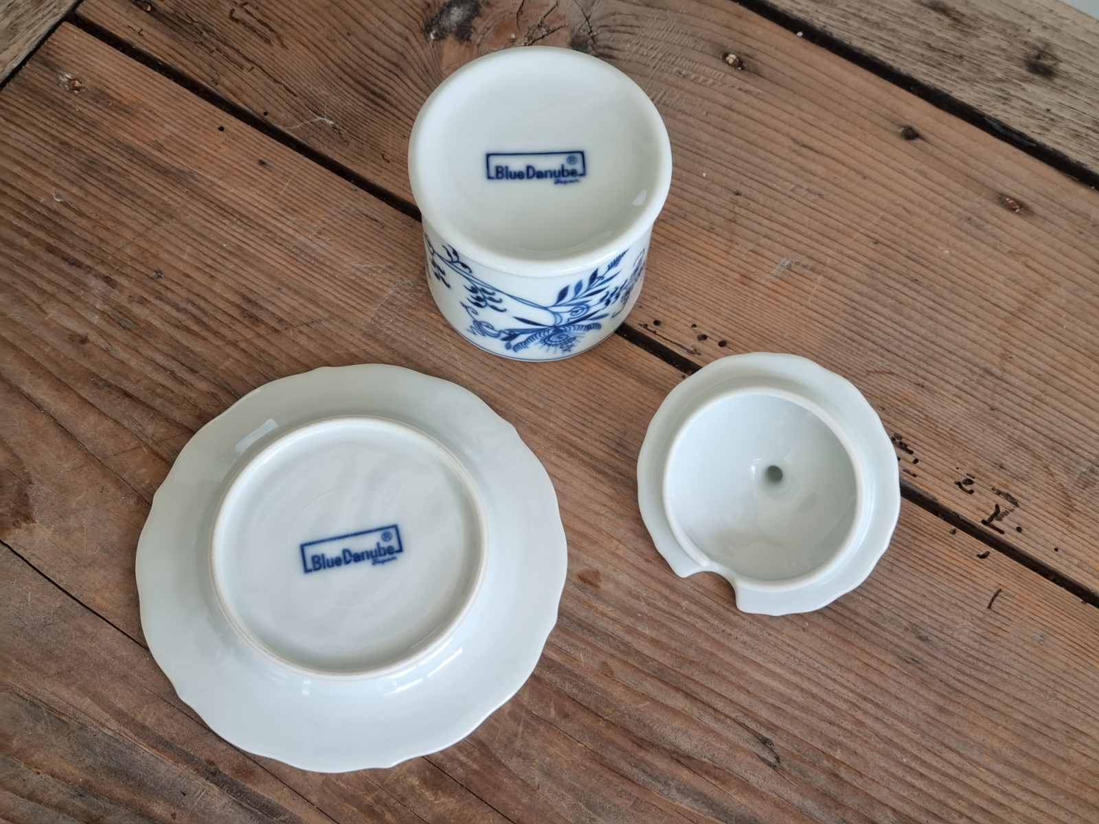 Blue Danube Jampotje op onderschotel