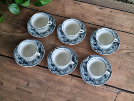 Victoria Groen Societe Ceramique set 6x kop en schotel