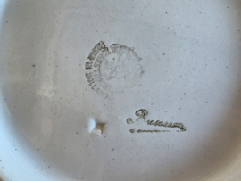 Oud Boerenbont Schrijfnamen Bussum hoge ronde schaal (met chipjes))