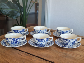 Beatrix Societe Ceramique set 6x Chocoladekom Soepkom  met 1 oor (uniek met 1 oor)