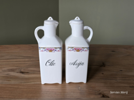 Societe Ceramique dubbel roosje Olie en Azijnstel