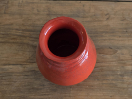 Vintage Vaasje Mosa Maastricht Art Deco rood bruin