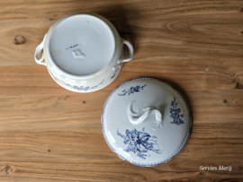 Meibloem Petrus Regout Dekschaal Terrine (hoekig model)