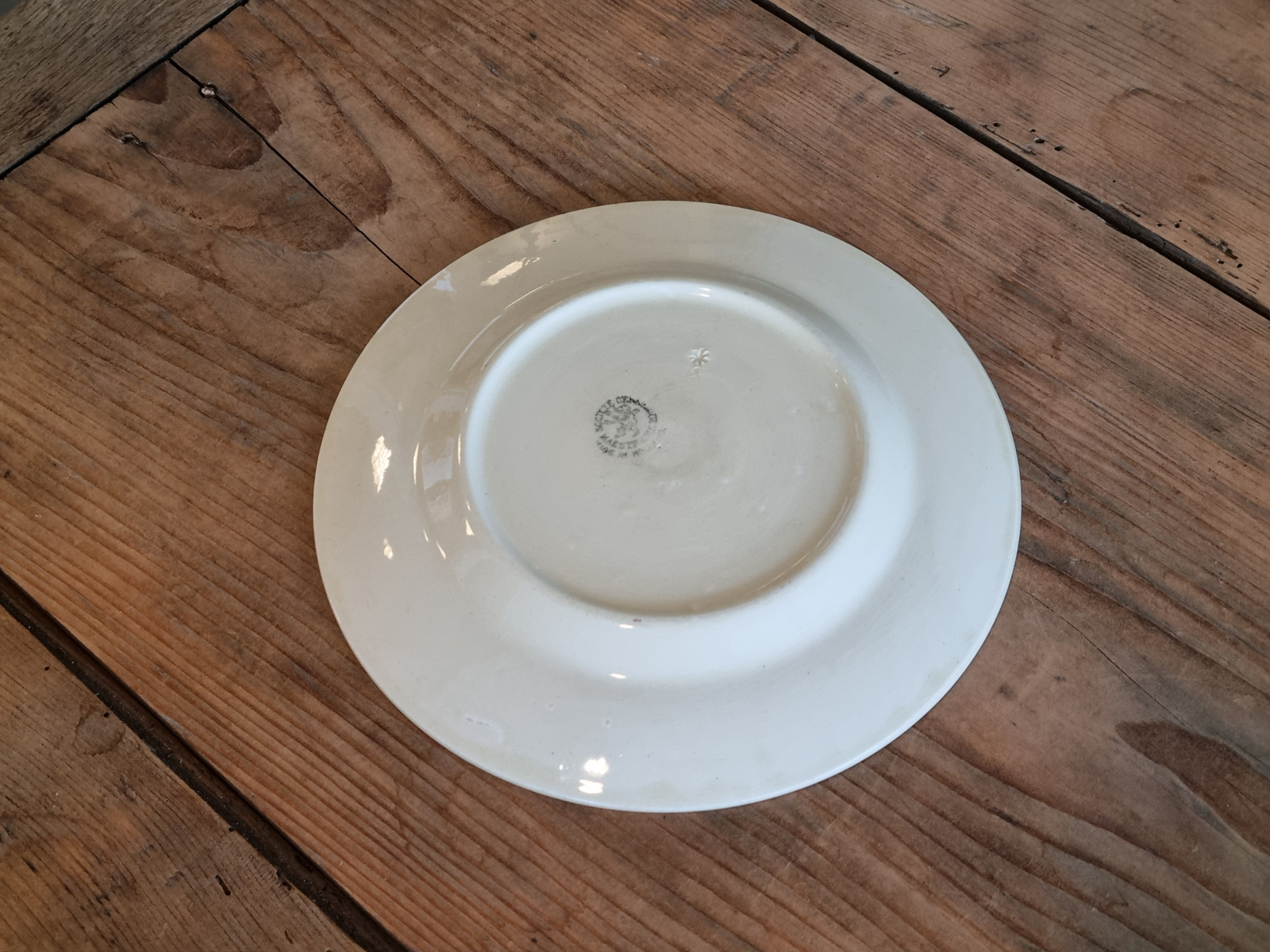 Boerenbont 417 Societe Ceramique ontbijtbordje 21 cm (creme)