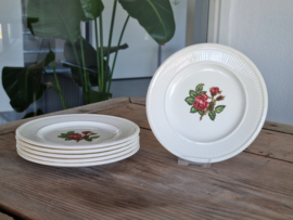 Wedgwood Moss Rose set 6x Gebaksbordje 16 cm