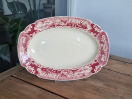 Victoria Rood Societe Ceramique robuuste Serveerschaal 40 cm (creme)
