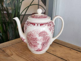 Regout Castillo rood Koffiepot (rond model)