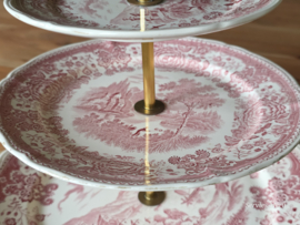 Villeroy en Boch Burgenland rood etagere 3-laags