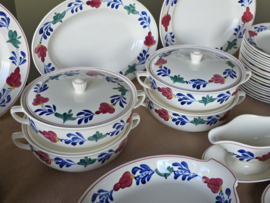 Oud Boerenbont Regout Royal Sphinx Eetservies 20 personen