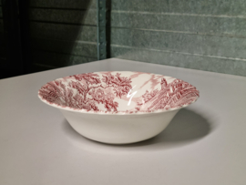 Engels rood The Hunter by Myott ronde hoge schaal 21 cm