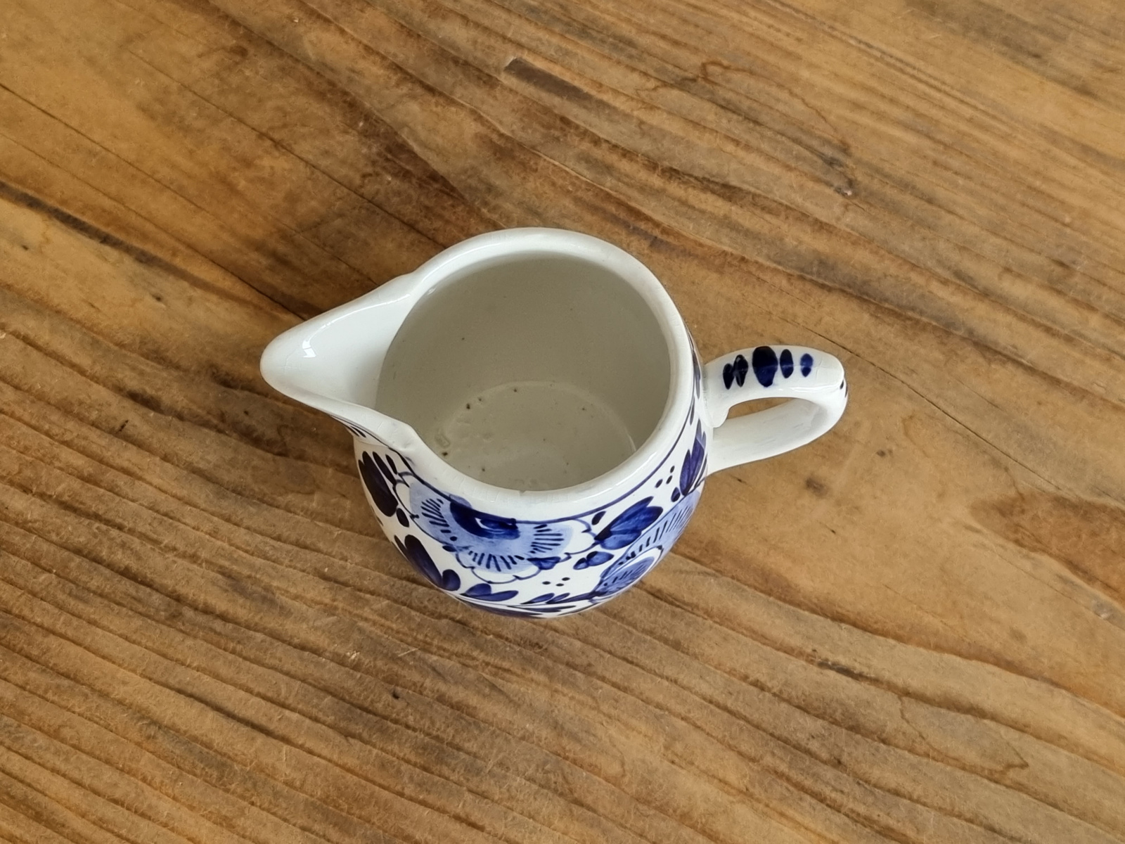 Delft blauw Societe Ceramique Roomkannetje 4-rings van het Tete-a-Tete-stel