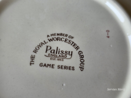 Engels Palissy Game Series hoge ronde schaal 24 cm (afb. zwijn)