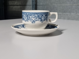 Villeroy en Boch Balmoral petrol set 8x Kop en schotel