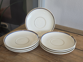 Societe Ceramique decor Art Deco set 7x Thee kop en schotel